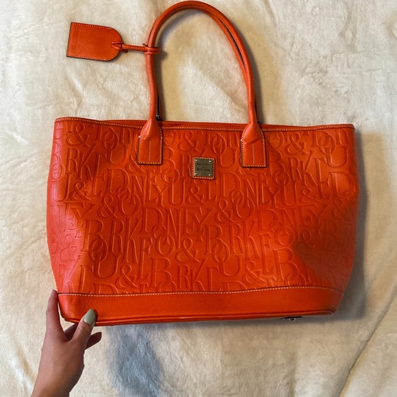 Dooney & Bourke Handbags - Used Orange Dooney & Bourke Medium Russel Bag